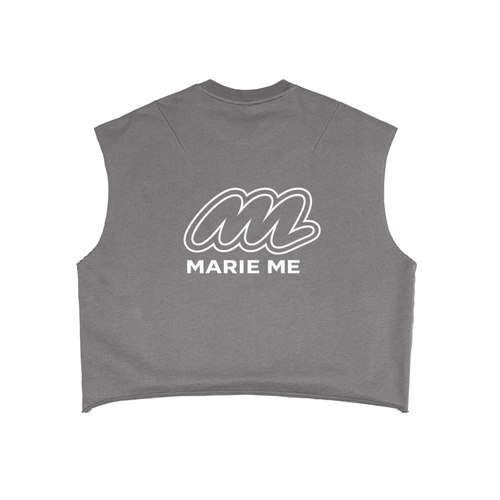 Marie Me Boxy Tank Top Gray