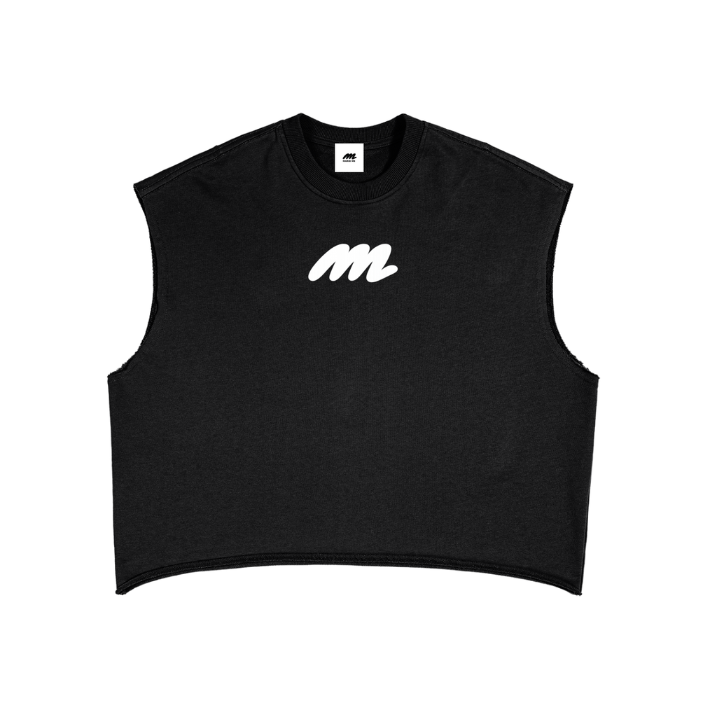 Marie Me Boxy Tank Top Black