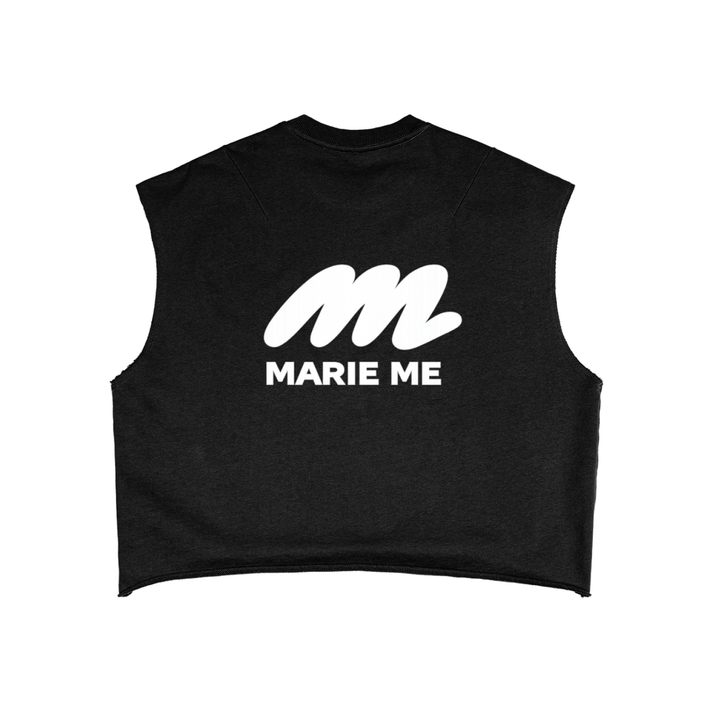 Marie Me Boxy Tank Top Black